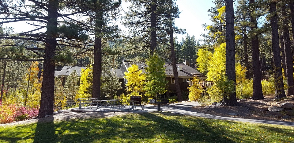 Camp We-Ch-Me Lodge Grounds in fall
